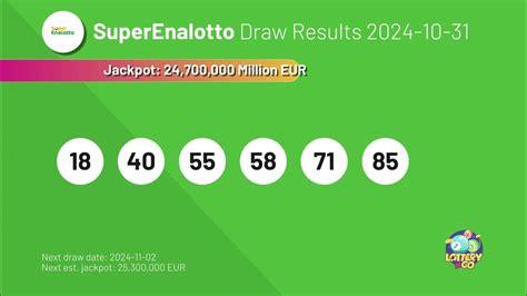 superena max lottery|SuperEnalotto Results and Winning Numbers.